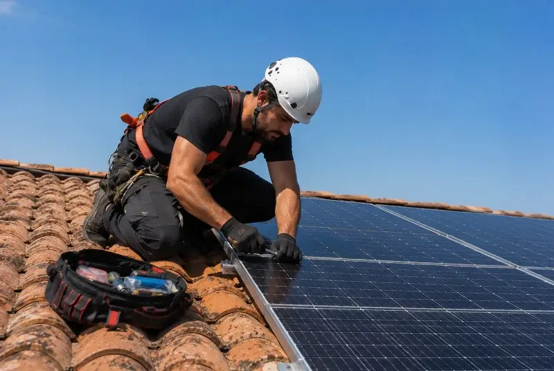 Maintenance et monitoring de panneaux solaires à Laparrouquial